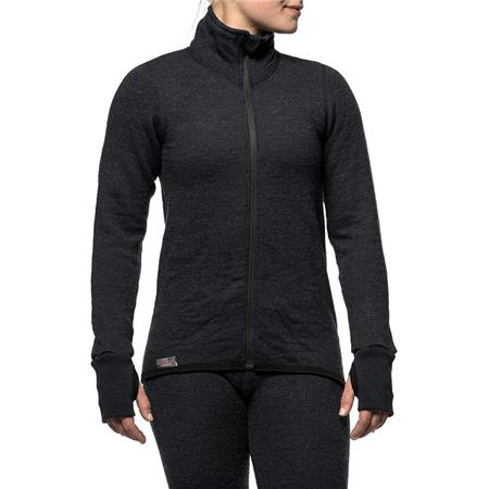 ΜΠΟΥΦΆΝ UNISEX WOOLPOWER FULL ZIP JACKET 400 - ΜΑΎΡΟ
