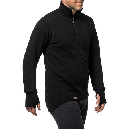 ΜΠΟΥΦΆΝ UNISEX WOOLPOWER FULL ZIP JACKET 400 - ΜΑΎΡΟ