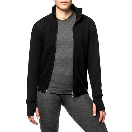 ΜΠΟΥΦΆΝ UNISEX WOOLPOWER FULL ZIP JACKET 400 - ΜΑΎΡΟ