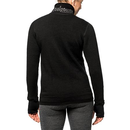 ΜΠΟΥΦΆΝ UNISEX WOOLPOWER FULL ZIP JACKET 400 - ΜΑΎΡΟ