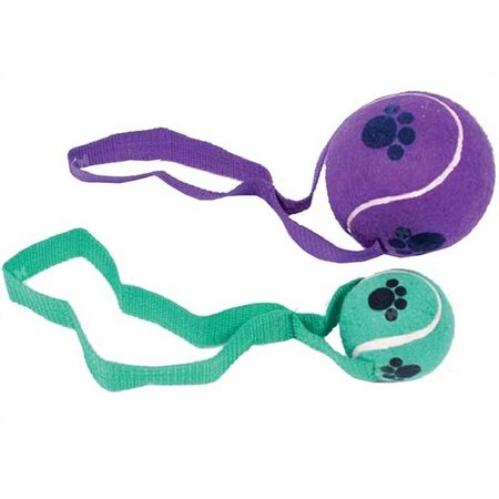 Brinquedo Bola De Tênis Alça De Tira Para Cão