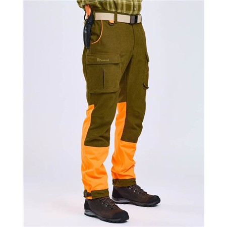BROEK VOOR MANNEN PINEWOOD FURUDAL EXP HUNTING - OLIVE GREEN/ORANGE