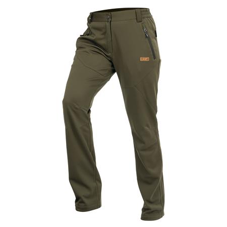 Broek Vrouw Hart Stilk-Txt - Olive Foncé