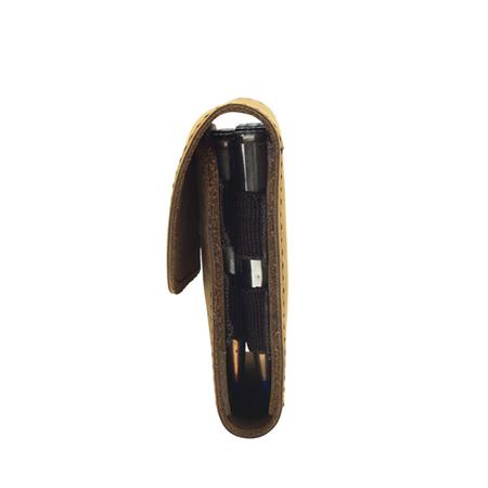 BULLET POUCH JANUEL GOURET FULL-GRAIN LEATHER