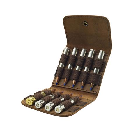 BULLET POUCH JANUEL GOURET FULL-GRAIN LEATHER