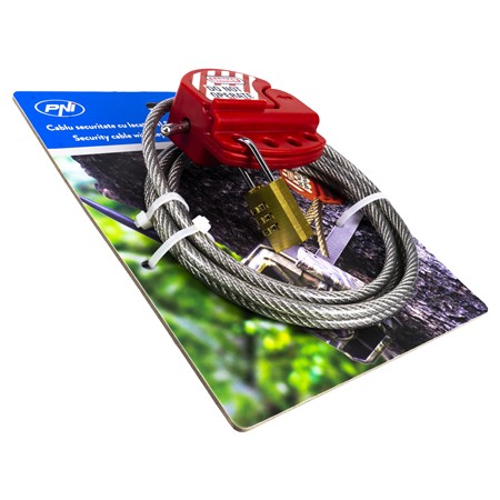 CÂBLE DE SÉCURITÉ AVEC VERROU INTELLIGENT PNI POUR CAMÉRAS DE CHASSE PNI 400C, 350C ET 280C