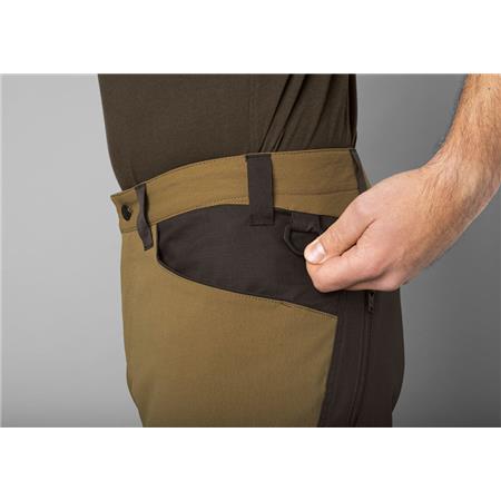 CALÇA MASCULINA HARKILA RAGNAR - MARROM/MARROM CLARO