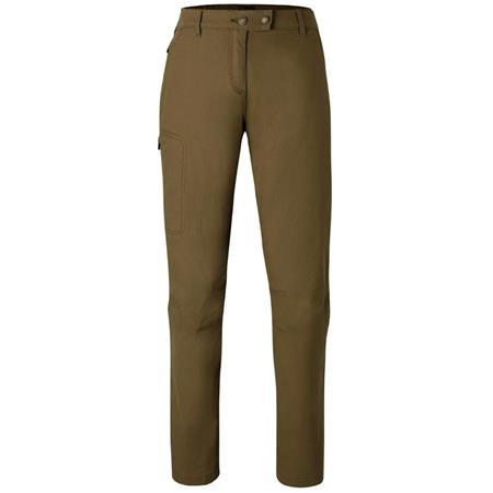 Calças Para Mulher Pinewood Värnamo Vintage Canvas - Olive Marron