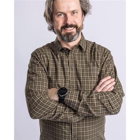 CĂMAȘĂ CU MÂNECI LUNGI PENTRU BĂRBAȚI PINEWOOD NYDALA GROUSE - VERDE