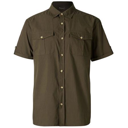 Camicia Maniche Corte Uomo Pinewood Safari S/S - Moss Green