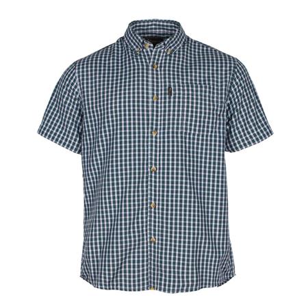 Camicia Maniche Corte Uomo Pinewood Summer - Green/Blanc