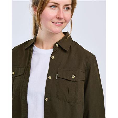 CAMICIA A MANICHE LUNGHE DA DONNA PINEWOOD SAFARI L/S - MOSS GREEN