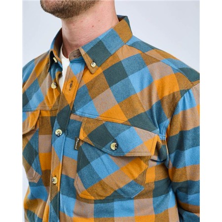 CAMICIA MANICHE LUNGHE DONNA PINEWOOD LUMBO - FUDGE/BLEU