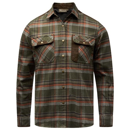 Camicia Maniche Lunghe Donna Pinewood Prestwick Exclusive - Green/Burned Orange