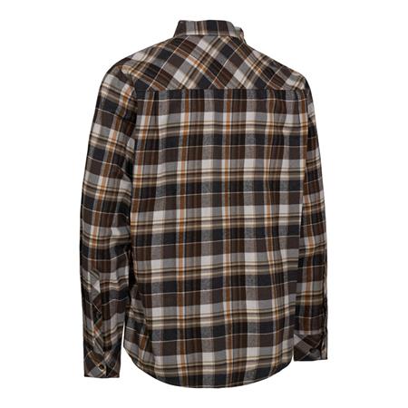 CAMICIA A MANICHE LUNGHE PER UOMO DEERHUNTER ROBERT - BROWN CHECK
