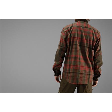 CAMICIA A MANICHE LUNGHE UOMO HARKILA PAJALA - ROSSO