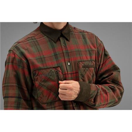 CAMICIA A MANICHE LUNGHE UOMO HARKILA PAJALA - ROSSO