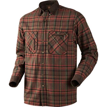 Camicia A Maniche Lunghe Uomo Harkila Pajala - Rosso