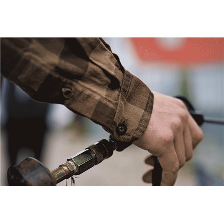 CAMICIA A MANICHE LUNGHE UOMO HARKILA SCANDINAVIAN L/S - ANTIQUE BRONZE CHECK