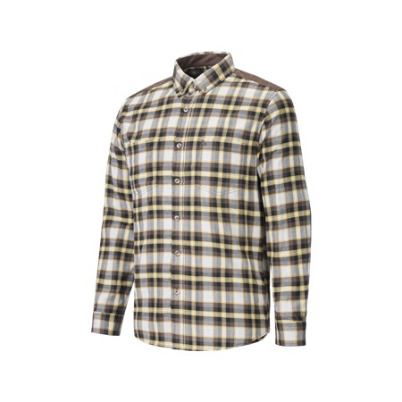 Camicia Maniche Lunghe Uomo Verney Carron La Ligne Montarcy Suede - Caffè