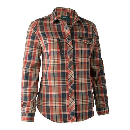 Camicia Maniche Lungo Donna Deerhunter Lady Athena Blu