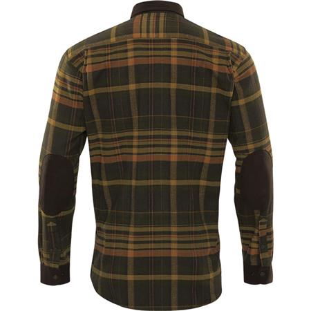 CAMICIA MANICHE LUNGO UOMO HARKILA PAJALA QUADRATI ARANCIONE