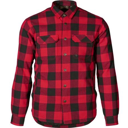 Camicia Maniche Lungo Uomo Seeland Canada Fibbiatte Cachi