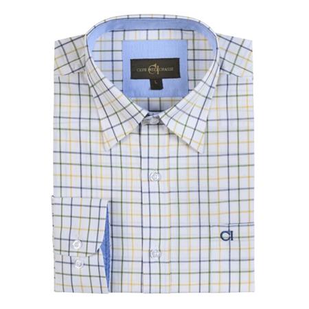 Camicia Uomo Maniche Lunghe Club Interchasse Acteon - Vert/Jaune