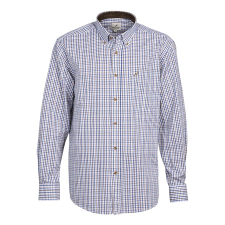 Camicia Uomo A Maniche Lunghe Prohunt Neuvy - Marrone/Blu/Ibex