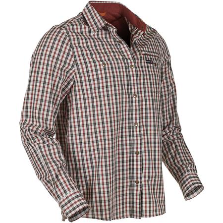 Camicie A Maniche Lunghe Donna Swedteam Lynx Antibite - Dark Orange