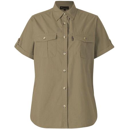 Camisa De Manga Corta Mujer Pinewood Safari S/S - Sand Stone