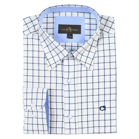 Camisa De Manga Larga Hombre Club Interchasse Telemaque - Azul Vert