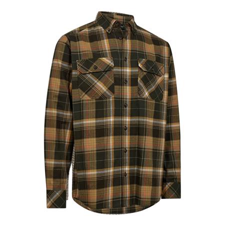 Camisa De Manga Larga Para Hombre Deerhunter Hayden - Green Check
