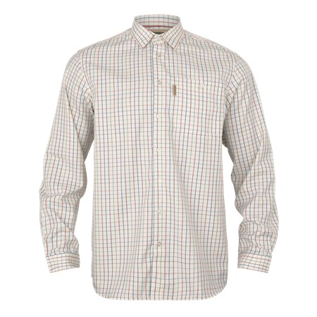 Camisa De Manga Larga Para Hombre Harkila En Tejido De Lana Haywood - Arabian Spice A Cuadros
