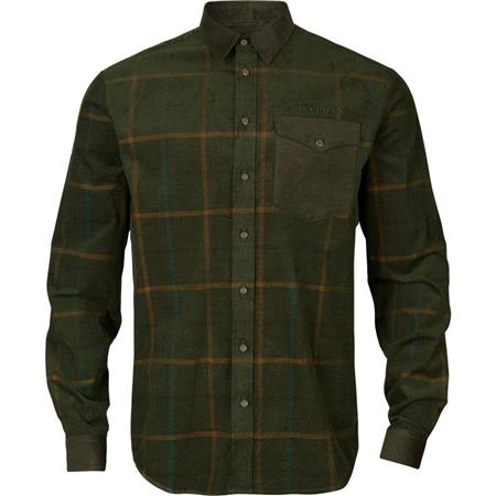 Camisa De Manga Larga Para Hombre Harkila Kaldfjord Carreaux - A Cuadros Verde Willow