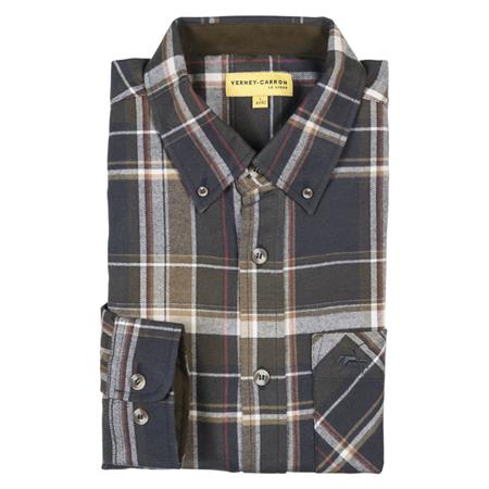 Camisa De Manga Larga Para Hombre Ligne Verney-Carron Springer - Marine/Kaki