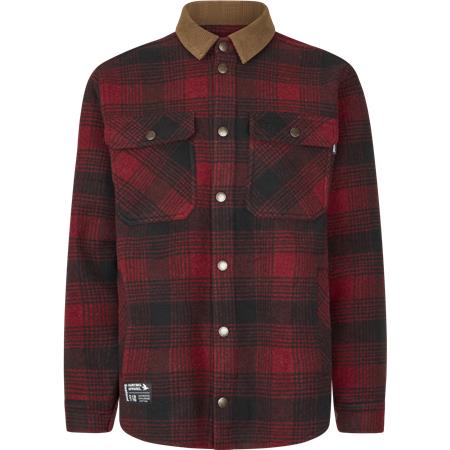 Camisa De Manga Larga Para Hombre Seeland Glen Flannel - Grape Leaf/Dark Navy Check