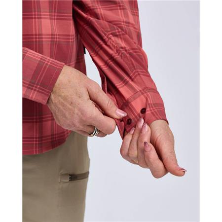 CAMISA DE MANGA LARGA PARA MUJER PINEWOOD ABISKO TREKKING L/S - LANTANA PINK