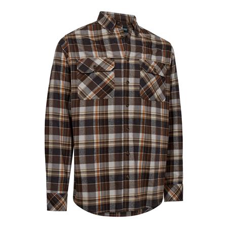 Camisa De Mangas Compridas Homem Deerhunter Robert - Brown Check