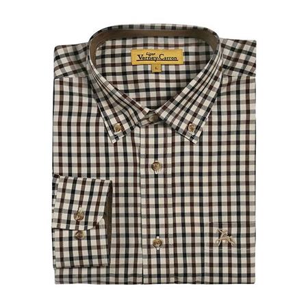Camisa De Mangas Compridas Homem Ligne Verney-Carron Vivien Marron/Noir