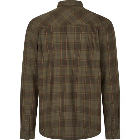 CAMISA DE MANGAS COMPRIDAS HOMEM SEELAND GLEN FLANNEL - PINE GREEN/DARK NAVY CHECK