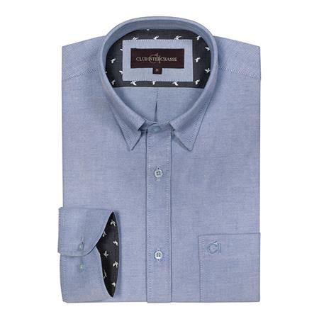 Camisa De Mangas Compridas Para Homem Club Interchasse Neptune - Azul