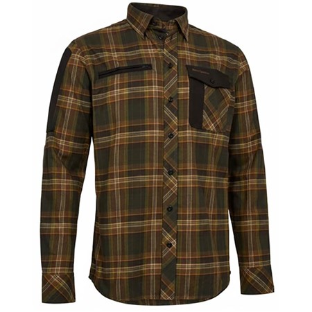 Camisa De Mangas Compridas Para Homem Deerhunter Bennett - Xadrez Verde