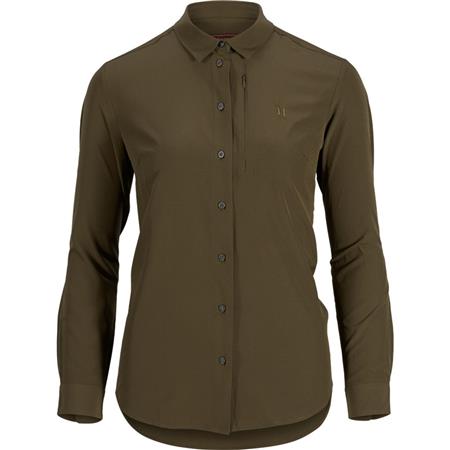 Camisa De Mangas Compridas Para Mulher Harkila Trail L/S Women - Verde Salgueiro