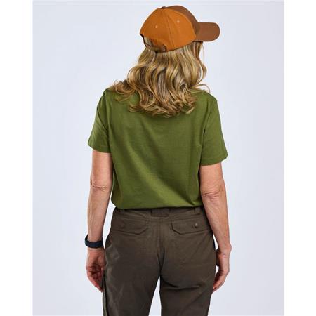 CAMISA DE MANGAS CURTAS PARA MULHER PINEWOOD 3-PACK - BLANC/PINE/LANTANA