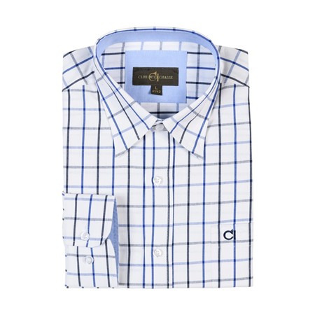 Camisa De Mangas Largas Hombre Club Interchasse Mercure - Marino/Azul