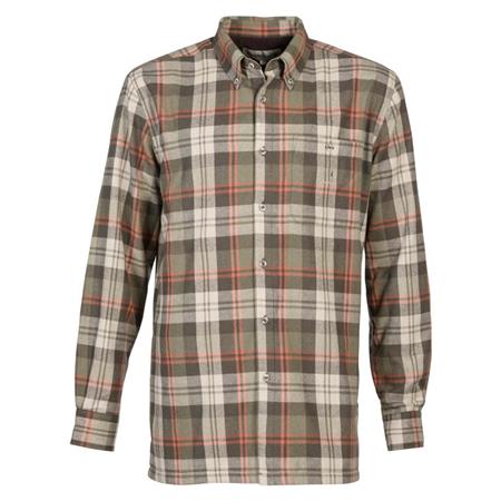 Camisa De Mangas Largas Para Hombre Percussion Doublee Polaire Inverness - Kaki/Orange