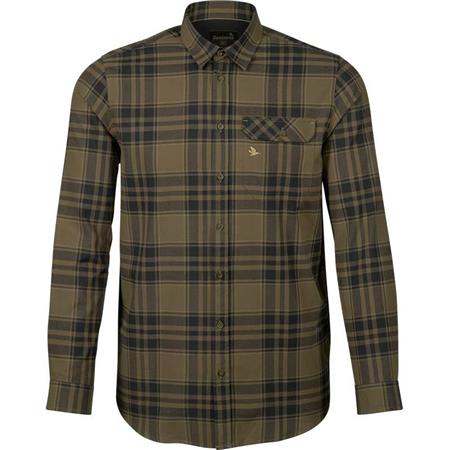 Camisa De Mangas Largas Para Hombre Seeland Highseat - Carreaux Vert