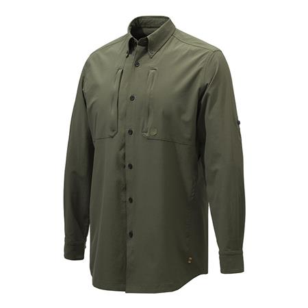 Camisa Manga Larga Hombre Beretta Plain Lightweight - Verde