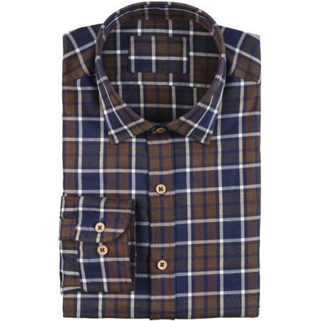 Camisa Manga Larga Hombre Ligne Verney-Carron Mery - Marrón/Azul
